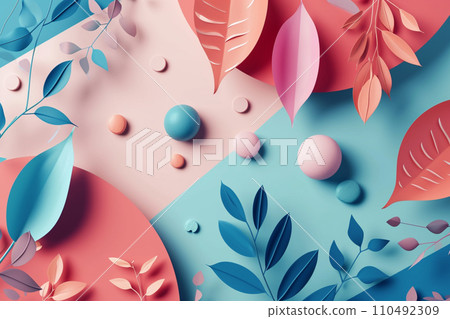 AI-generated content. Abstract minimal background 110492309