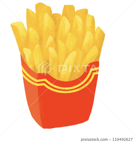 French fries fast food illustration French fries fast food illustration 110492627