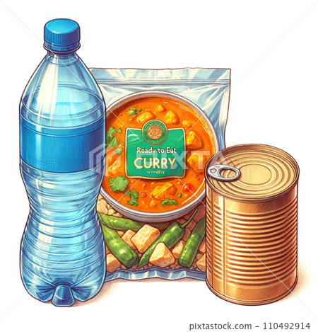 Emergency food set 110492914