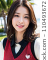 Young woman in the south (AI generated image) 110493672