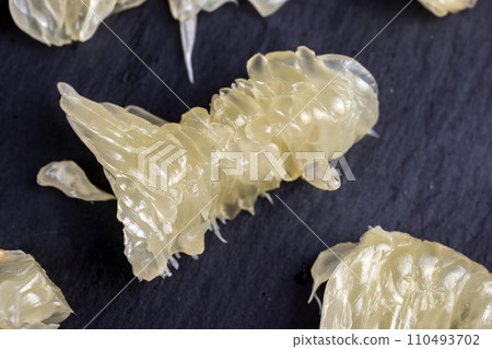 peeled ripe and juicy pomelo close-up, ripe pomelo peeled ripe and juicy pomelo close-up, ripe pomelo 110493702