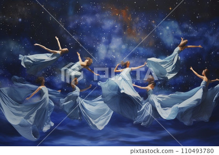 AI-generated content. Stellar Ballet: The Graceful Waltz of the Cosmos 110493780
