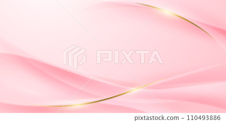 pink abstract background with luxury golden elements vector illustration 110493886