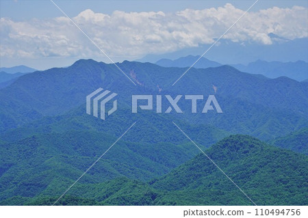 從七嶽山頂看荒美山 從七嶽山頂看荒美山 110494756