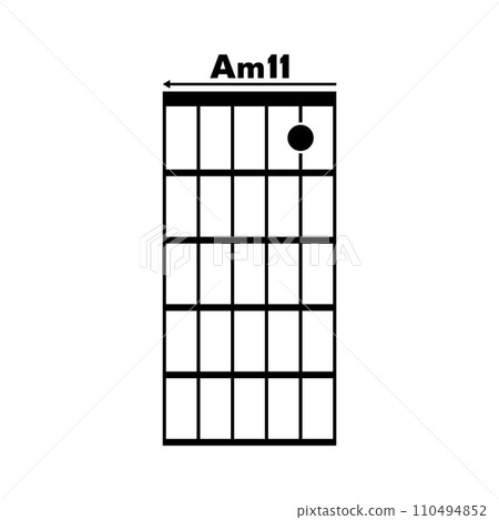 Am11  guitar chord icon 110494852