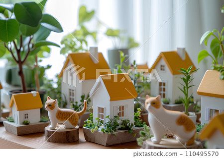 貓和城市景觀-2 110495570