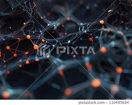 Abstract digital background of neural networks Abstract digital background of neural networks 110495684