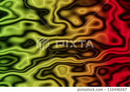 Digital generated abstract background, with green, red and yellow mixed circles 110496087