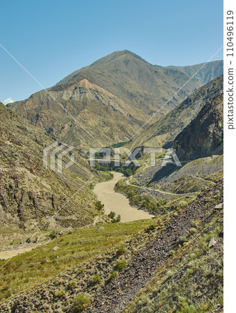 New North-South route, Kyrgyzstan. 110496119