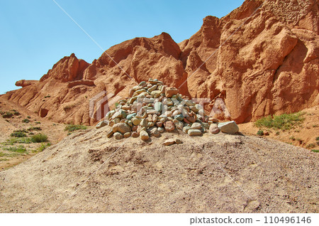 Fairy Tale Canyon. Kyrgyzstan.Central Asia 110496146