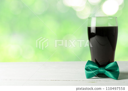 St Partick's day concept - beer, pot of gold, calendar, hat 110497558