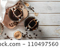 Drip coffee concept on white woob background 110497560