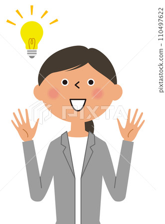 Woman in an inspirational suit 110497622