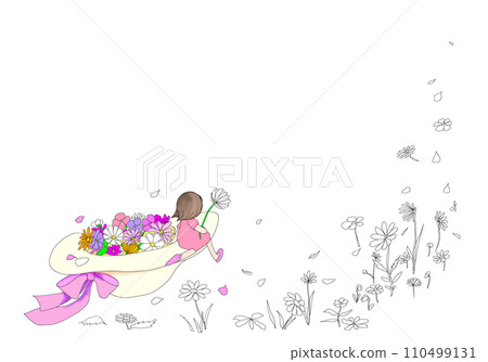 花園奇幻景觀的插圖 110499131