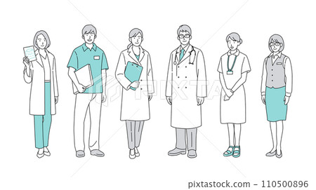 Illustration of medical worker 110500896