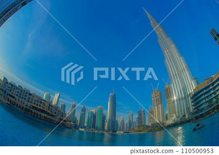 Burj Khalifa and the city of Dubai Burj Khalifa and the city of Dubai 110500953