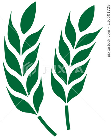 Wheat icon green 110501729