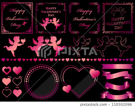 Luxury Valentine's Day decoration set pink 110502096