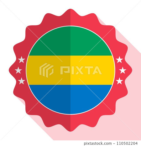 Gabon quality emblem, label, sign, button. Vector illustration. 110502204