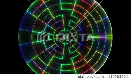 Abstract circle neon Abstract circle neon 110503264