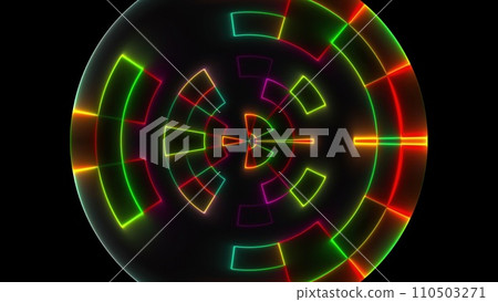 Abstract circle neon Abstract circle neon 110503271