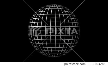 White grid sphere White grid sphere 110503286