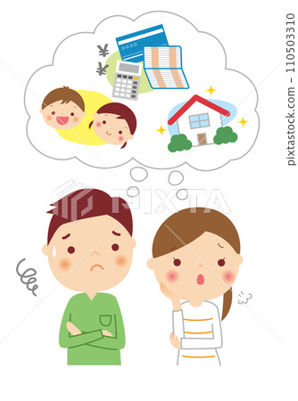 一對年輕夫婦擔心自己的未來 110503310