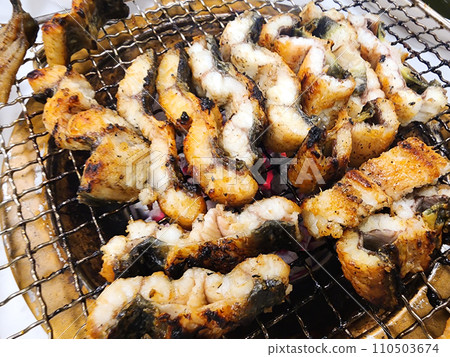 Korean food. Charcoal grilled eel 110503674