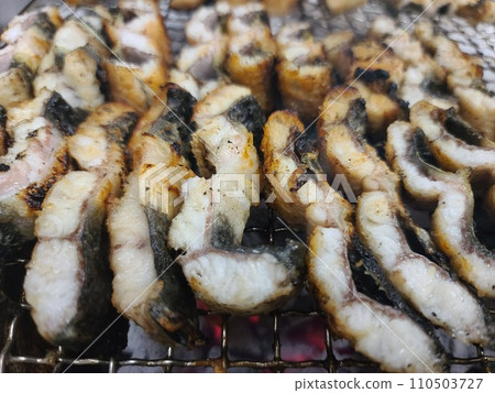Korean food. Charcoal grilled eel Korean food. Charcoal grilled eel 110503727