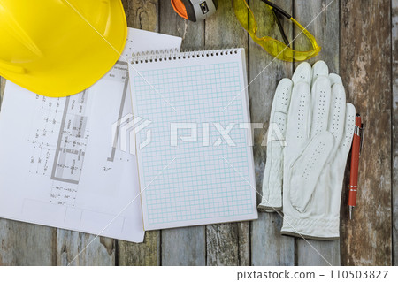 Renovations to home remodeling kitchen with cabinets plan blueprint for architectural engineer to design on table Renovations to home remodeling kitchen with cabinets plan blueprint for architectural engineer to design on table 110503827