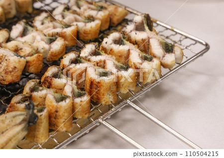 Korean food. Charcoal grilled eel Korean food. Charcoal grilled eel 110504215