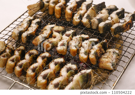 Korean food. Charcoal grilled eel Korean food. Charcoal grilled eel 110504222