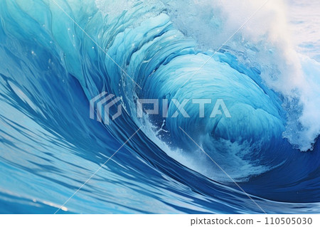 Sea wave for surfing on water surface 110505030