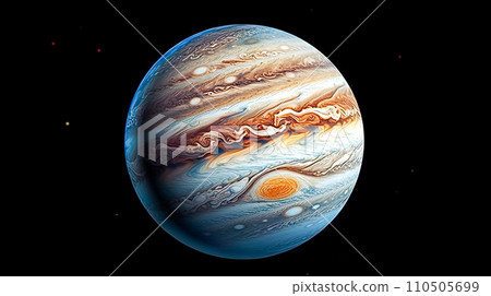 Majestic Jupiter, A cosmic canvas of swirling clouds and vibrant bands Majestic Jupiter, A cosmic canvas of swirling clouds and vibrant bands 110505699