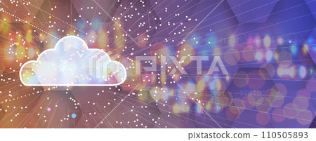 Modern cloud technology. Integrated digital web concept background Modern cloud technology. Integrated digital web concept background 110505893