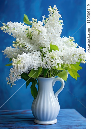White lilac flowers in a vase White lilac flowers in a vase 110506149