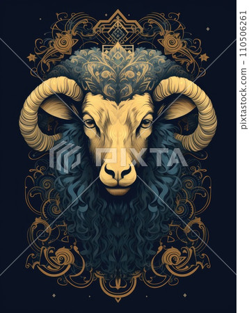 Sheep background for Eid aldha mubarak design 110506261