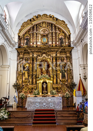 Interior of the basilica Nuestra Senora del Pilar, Our Lady of Pilar Basilica at Buenos Aires, Argentina Interior of the basilica Nuestra Senora del Pilar, Our Lady of Pilar Basilica at Buenos Aires, Argentina 110506622