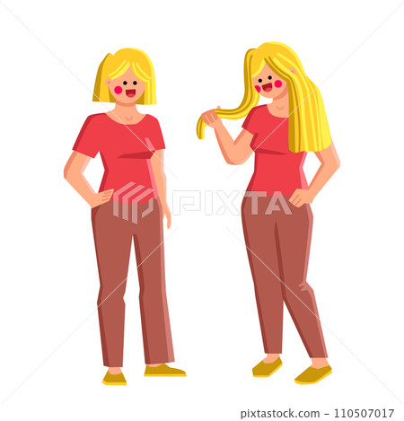hair extension vector hair extension vector 110507017