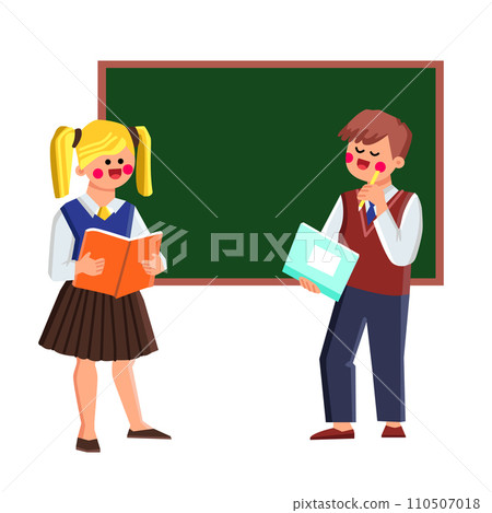 kid explain lesson vector kid explain lesson vector 110507018