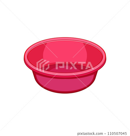 object basin plastic cartoon vector illustration 110507045