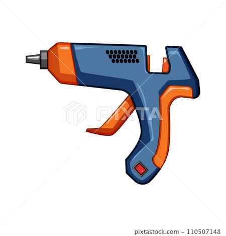melt glue gun cartoon vector illustration 110507148