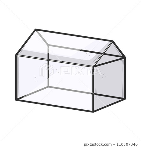 nature terrarium glass cartoon vector illustration 110507346