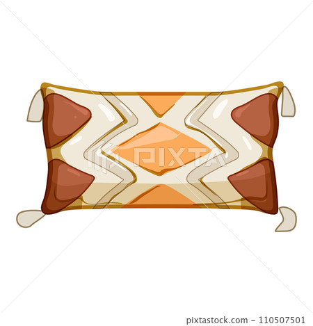home boho pillow cartoon vector illustration 110507501