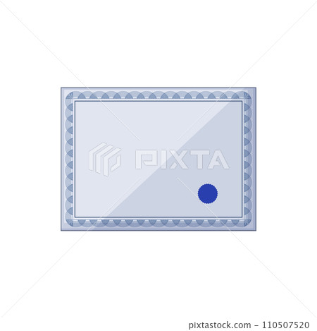 diploma certificate cartoon vector illustration 110507520
