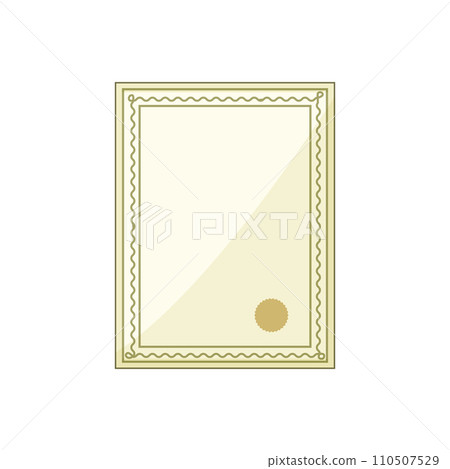 template certificate cartoon vector illustration template certificate cartoon vector illustration 110507529