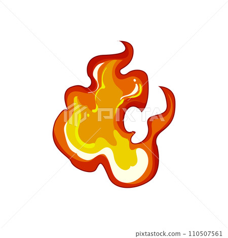 flame flame cartoon vector illustration 110507561