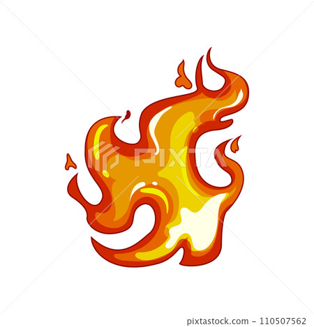 heat flame cartoon vector illustration 110507562