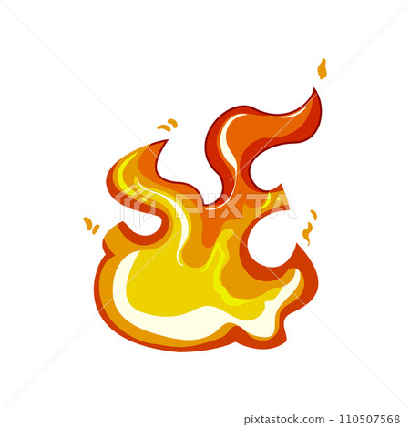 bright flame cartoon vector illustration 110507568