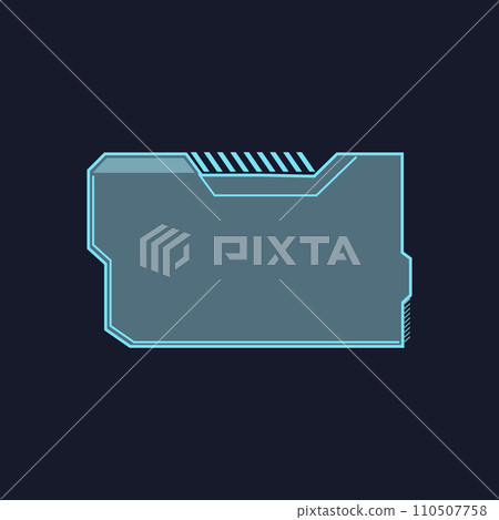 element hud frame cartoon vector illustration element hud frame cartoon vector illustration 110507758